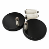 Toilet Seat Cover Caps (Black) 56mm x 8mm Height