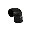 PF 110mm - M/F Single Socket Soil Pipe Bend Black