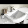Nuie Mayford White Gloss 650mm Floor Standing Cabinet & Square Basin