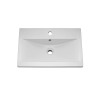 Edge 600mm Floor Standing Cabinet & Mid-Edge Basin - 1 Tap Hole