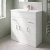 Eden 800mm Floor Standing Cabinet & Mid-Edge Basin - 1 Tap Hole