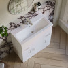 Eden 800mm Floor Standing Cabinet & Mid-Edge Basin - 1 Tap Hole