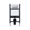 Pro 820mm Under Window WC Frame/Concealed Cistern & Chrome Flush Plate