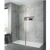 Apex Wetroom Wall Channel 1950mm Brass