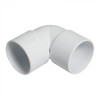 ABS Solvent Weld 90 Degree Knuckle Bend 40mm White