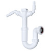Viva Sanitary 40mm (1 1/2") EASI-FLO Sink Trap (Twin 135 Nozzle)