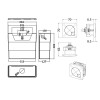 Vibe Universal Access Cistern & Chrome Square Flush Plate