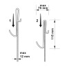 Robe Hook for Framless Shower Enclosures