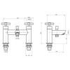 Acel Chrome Bath Shower Mixer & Shower Kit