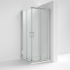 Pacific Chrome 900mm Corner Entry Shower Enclosure - Enclosure Only