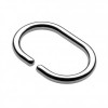 Chrome C Shaped Curtain Rings (Set of 12)