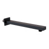 Rectangular Matt Black Wall Mounted Shower Arm 300mm