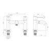 Brisbane Matt Black Bath Filler