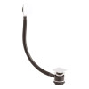 Square Chrome Push Button Bath Waste & Overflow