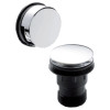 Easyclean Chrome Push Button Bath Waste & Overflow