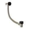 Matt Black Freeflow Bath Filler with Easy Clean Sprung Waste & Overflow