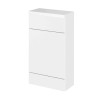 Monte Carlo White Gloss 500mm WC Unit & Top (255mm Deep)