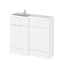 Hudson Reed Fusion White Gloss 1000mm Combination Furniture Pack - Left Hand