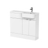 Hudson Reed Fusion White Gloss 1000mm Combination Vanity Unit - Right Hand