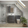 Hudson Reed Fusion Grey Gloss 600mm Vanity Unit & Basin (355mm Deep)