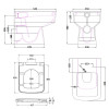 Nuie Bliss Back To Wall Toilet & Soft Close Seat