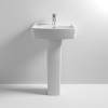 Bliss 520mm Basin & Full Pedestal - 1 Tap Hole