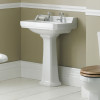 Old London Richmond 560mm Basin & Full Pedestal - 2 Tap Hole