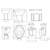Old London Richmond Comfort Height High Level Toilet & Flush Pipe Kit