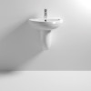 Harmony 500mm Basin & Semi Pedestal - 1 Tap Hole