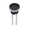 Nuie Round Dual Flush Matt Black Push Button