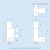 Douche Shower Spray Kit & Mini Thermostatic Valve - Brushed Brass