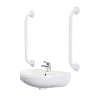 Doc M Pack - Disabled Toilet, Basin & Grab Rails - White