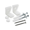 Protek Angled Toilet Pan Fixing Kit (White Caps)