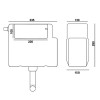 Mayford 1050mm Complete Grey Gloss Furniture Package (Lawton BTW Pan & Seat & Concealed Cistern)