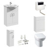 Floe 1300mm Complete Furniture Package (Space BTW Pan & Seat & Concealed Cistern)