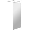 Hudson Reed Apex Chrome 700mm x 1950mm Wetroom Screen with Arms & Feet