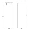 Hudson Reed Apex Chrome 700mm x 1950mm Wetroom Screen with Arms & Feet