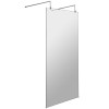 Hudson Reed Apex Chrome 900mm x 1950mm Wetroom Screen with Arms & Feet