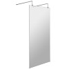 Hudson Reed Apex Chrome 1000mm x 1950mm Wetroom Screen with Arms & Feet