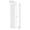 Revive White Double Panel Radiator 354mm x 1800mm