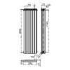 Revive Anthracite Double Panel Radiator 354mm x 1800mm