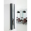 Sloane Designer Radiator With Mirror 381mm x 1800mm - Anthracite