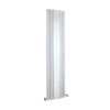 Sloane Designer Radiator With Mirror 381mm x 1800mm - Satin White