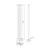 Revive Compact Designer Radiator 236mm x 1800mm - High Gloss White