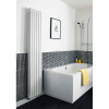 Salvia Designer Radiator 383mm x 1800mm - High Gloss White