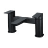 Hydro Matt Black Deck Mounted Bath Filler