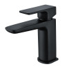 Hydro Matt Black Mini Basin Mono Mixer & Slotted Sprung Basin Waste