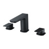 Hydro Matt Black 3 Tap Hole Deck Mounted Bath Filler