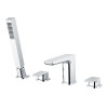 Hydro Chrome 4 Tap Hole Deck Mounted Bath Shower Mixer