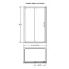 Pacific 1000mm x 760mm Sliding Door Rectangular Enclosure Package With Tray & Waste